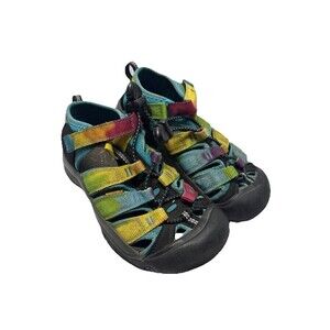 Keen Newport H2 Sandals Rainbow Kid's Toddler Size 13 Shoes Waterproof Tie Dye